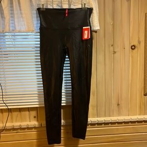 Faux leather leggings